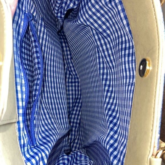 Vintage Ornate Retro Beaded Embroidered Elephant Purse Bag Tote with Wooden Bamb - Picture 6 of 11